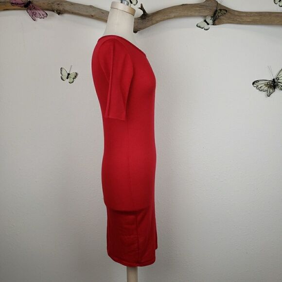 Lularoe Julia red with tiny gold flecks - Picture 5 of 6